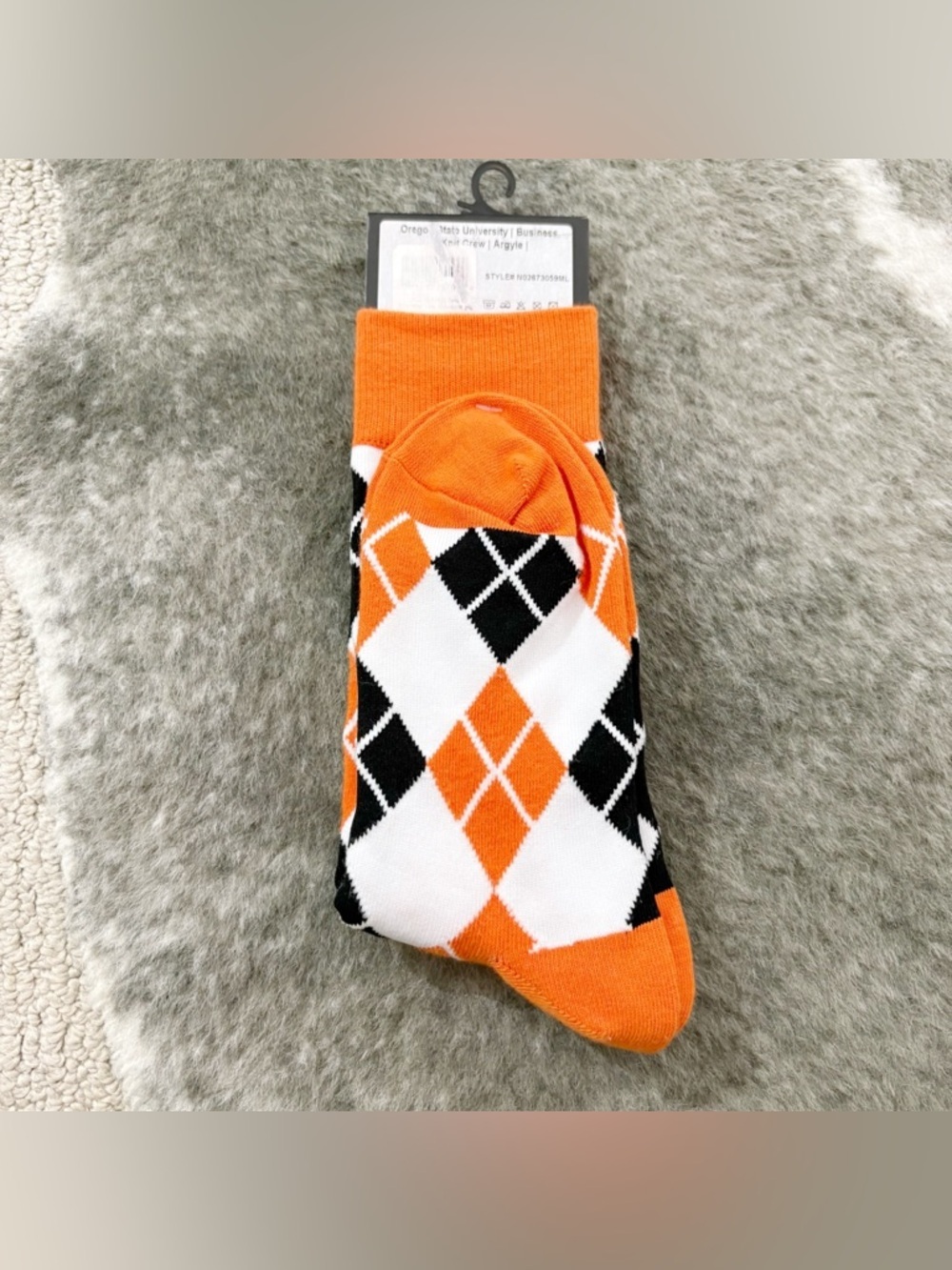 NWT Strideline M/L Argyle Oregon State University Beavers Socks - Picture 4 of 6